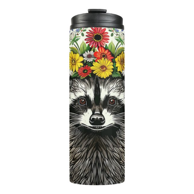 Inspirierte Auswahl, Raccon Thermosbecher (Vorderseite)