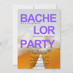 Inspirierte Bachelor-Party-Einladung Einladung