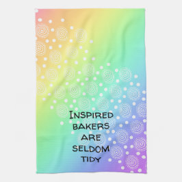 Inspirierte Bäcker sind selten Tidy Rainbow Geschirrtuch