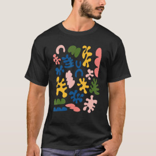 Inspirierte Bio Formen Blumenschnitt Gra T-Shirt