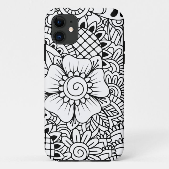Inspirierte Blumen Case-Mate iPhone Hülle (Rückseite)