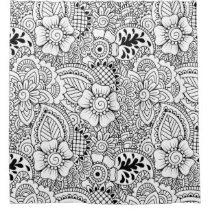 Inspirierte Blumen Duschvorhang