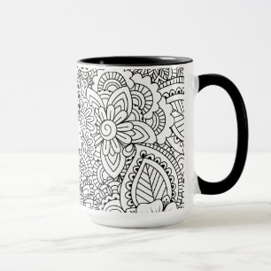 Inspirierte Blumen Tasse