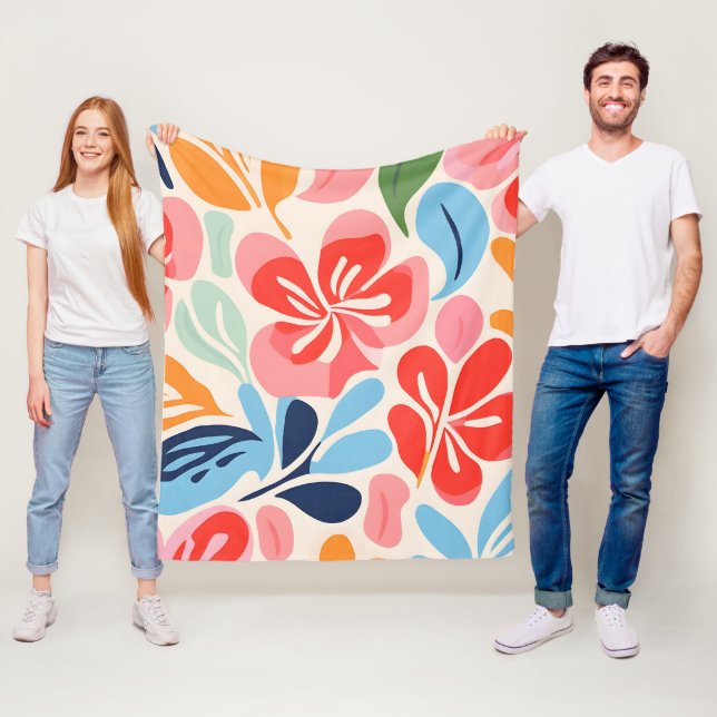 Inspirierte Blüten Fleecedecke (Beispiel)