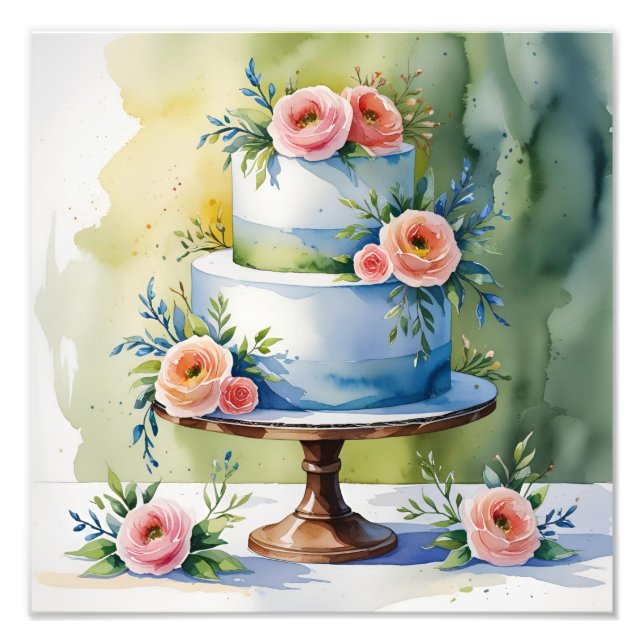 Inspirierte Druckfarbe für gestufte Kuchenfarbe Fotodruck (Vorne)