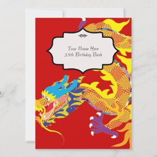 Inspirierte Einladung des chinesischen Drachen