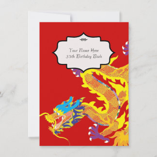 Inspirierte Einladung des chinesischen Drachen