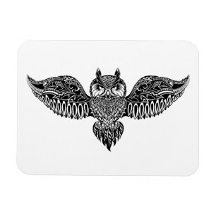 Inspirierte Eule Magnet