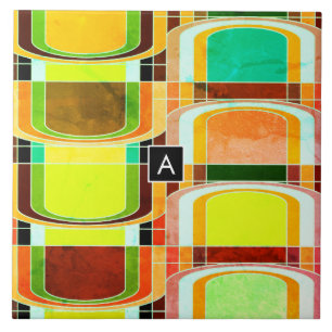 Inspirierte Funky Retro Fliese