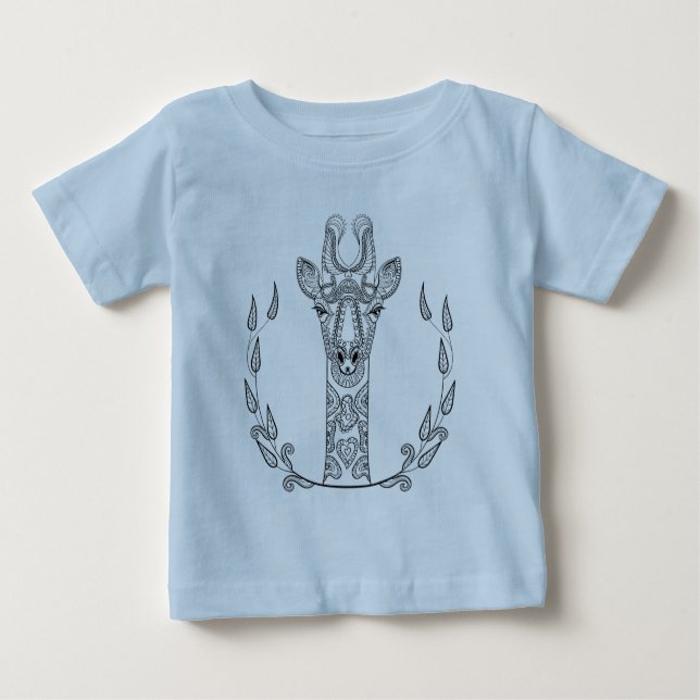 Inspirierte Giraffe Baby T-shirt (Vorderseite)