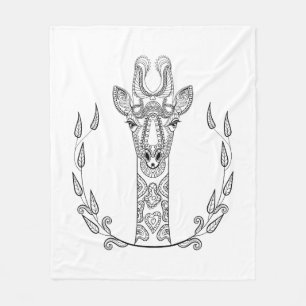 Inspirierte Giraffe Fleecedecke