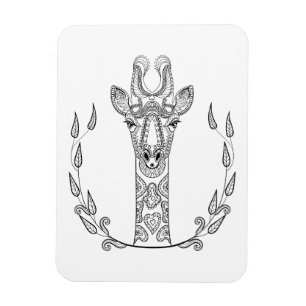 Inspirierte Giraffe Magnet