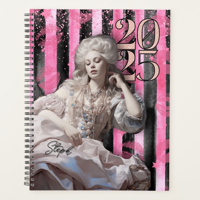 Inspirierte Hot Pink Marie Antoinette Planer (Vorderseite)