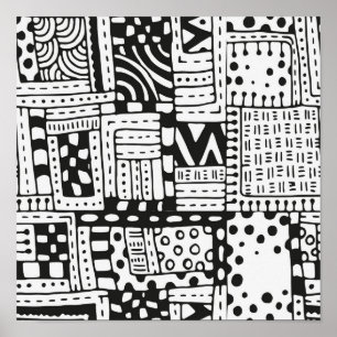 Inspirierte indische abstrakte Tabellen 2 Poster