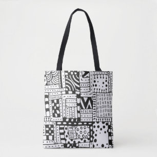 Inspirierte indische abstrakte Tabellen 2 Tasche