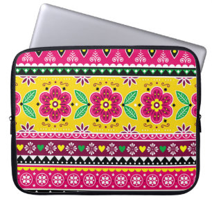 Inspirierte indische oder pakistanische LKW-Kunst Laptopschutzhülle