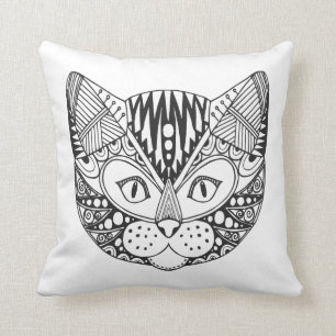 Inspirierte Katze Kissen