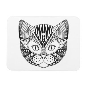 Inspirierte Katze Magnet