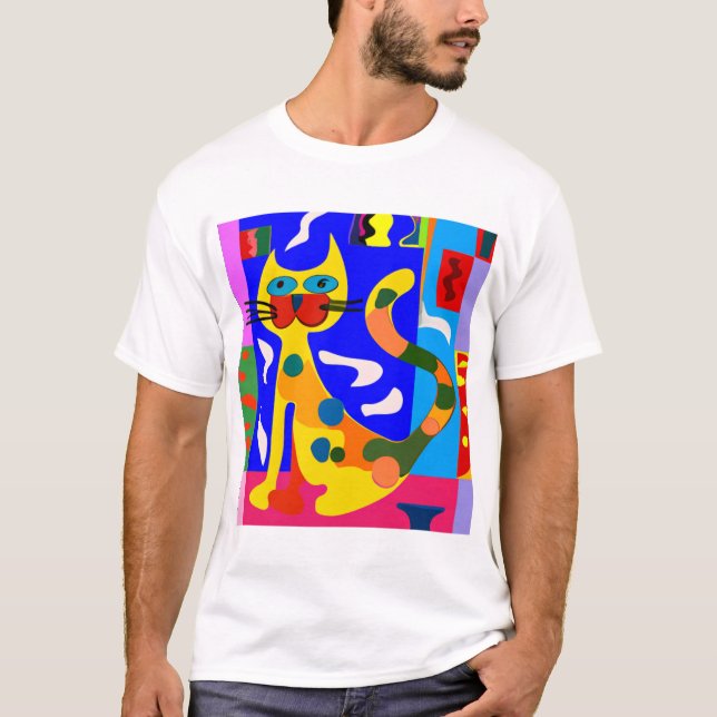 Inspirierte Katze T-Shirt (Vorderseite)