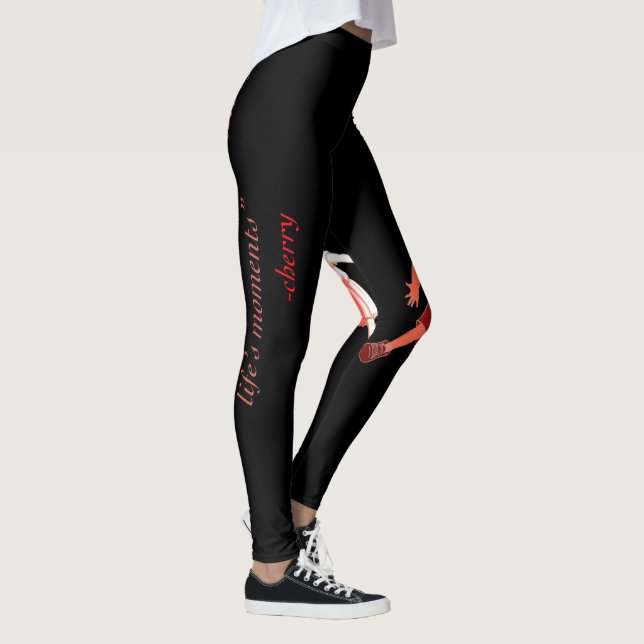 Inspirierte Leggings mit Zitat (Rechts)