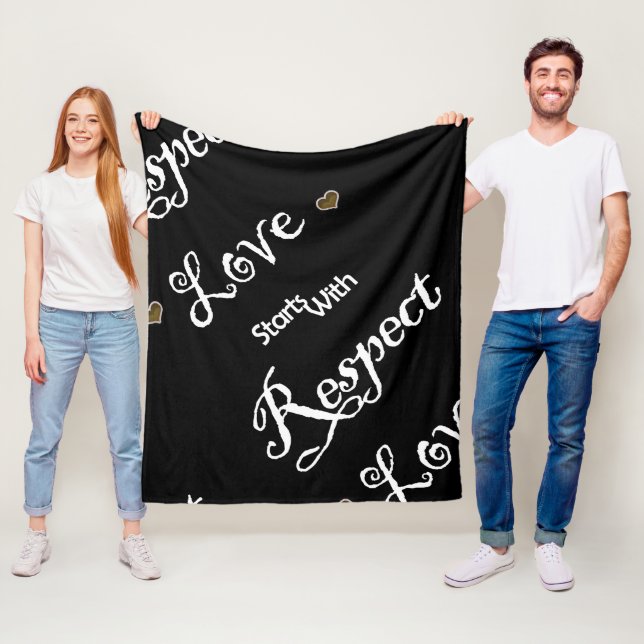Inspirierte Liebe und Einhaltung von Sprichwort-Zi Fleecedecke (Beispiel)