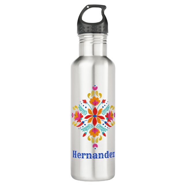 Inspirierte mexikanische edelstahlflasche (Vorderseite)