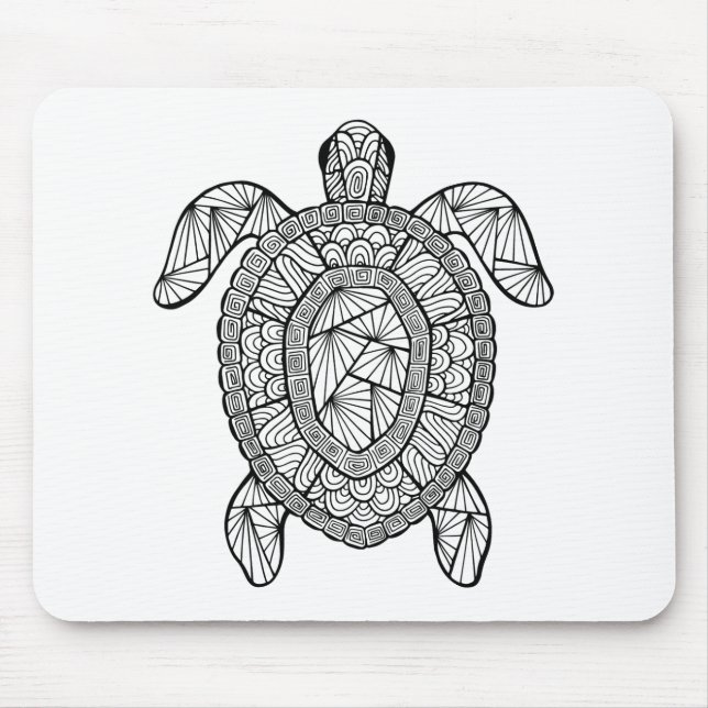 Inspirierte Schildkröte Mousepad (Vorne)