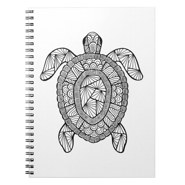 Inspirierte Schildkröte Notizblock (Vorderseite)