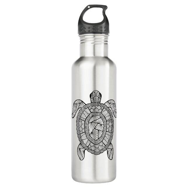 Inspirierte Schildkröte Trinkflasche (Vorderseite)