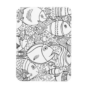 Inspirierte Schule der Fische Magnet