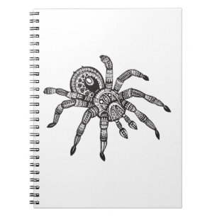 Inspirierte Spinne Notizblock