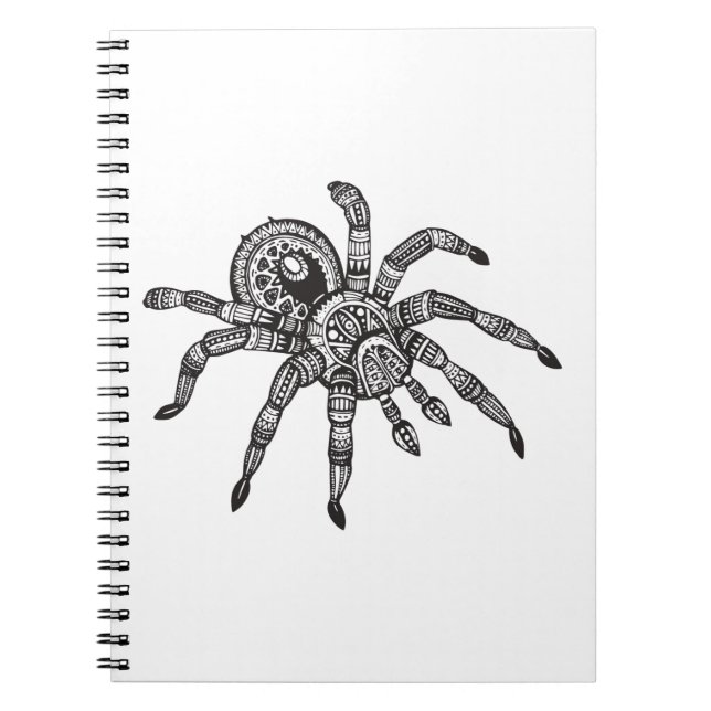Inspirierte Spinne Notizblock (Vorderseite)