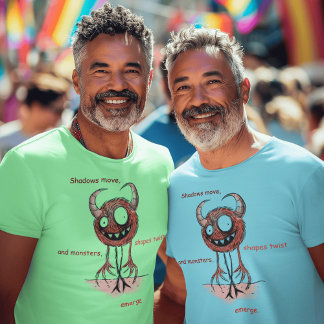 Inspirierte, spöttische Kreatur der grauen Monster T-Shirt