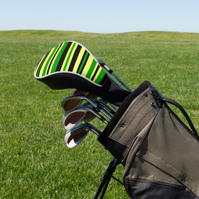 Inspirierte Streifen Golf Headcover (In SItu)