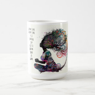 Inspirierte Tasse für weibliche spirituelle Spiele