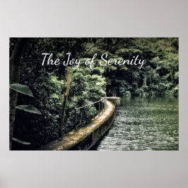 Inspirierte Wassernatur motivierte Joy Serenity Poster