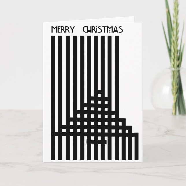 Inspirierte Weihnachtskarte Charless Rennie Feiertagskarte (Vorderseite)