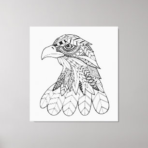 Inspirierter Adler 11 Leinwanddruck