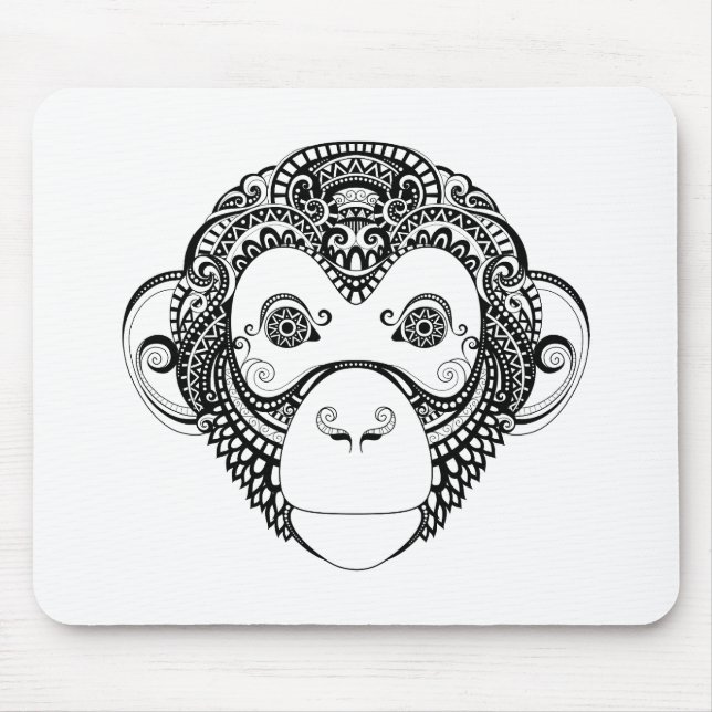 Inspirierter Affe-Entwurf Mousepad (Vorne)