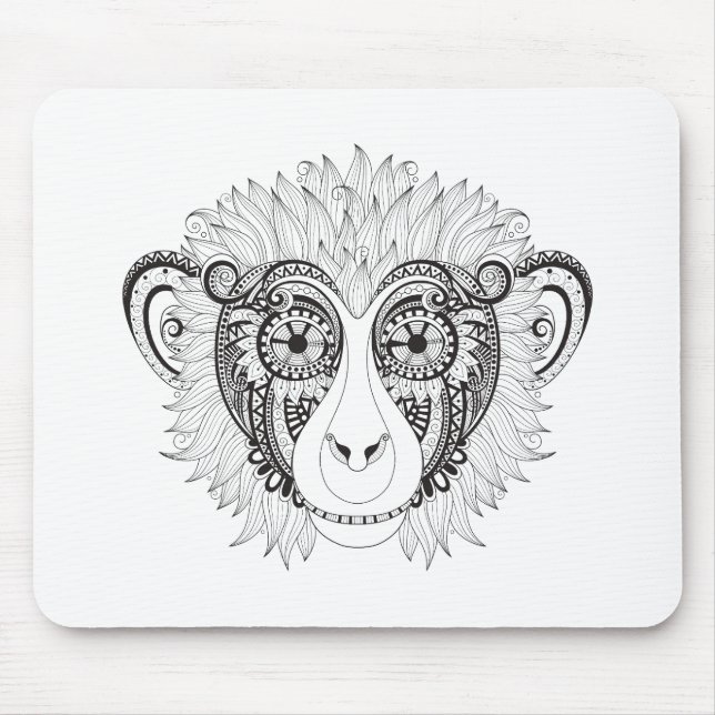 Inspirierter Affe Mousepad (Vorne)