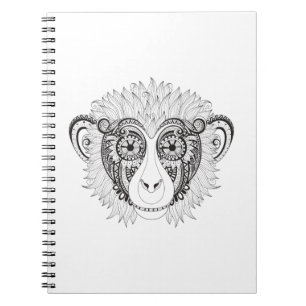 Inspirierter Affe Notizblock
