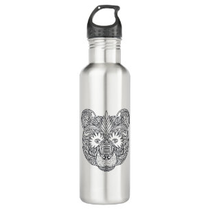 Inspirierter Bär Edelstahlflasche