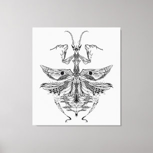 Inspirierter betender Mantis 6 Leinwanddruck