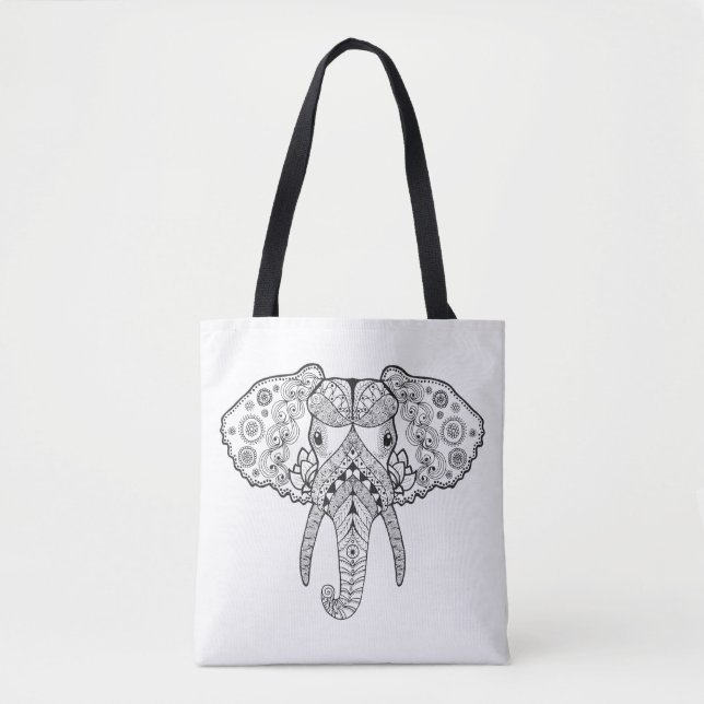 Inspirierter Elefant 4 Tasche (Vorderseite)