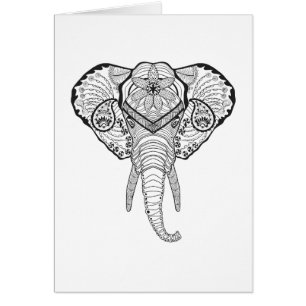 Inspirierter Elefant-Kopf