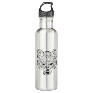 Inspirierter Fox-Kopf Edelstahlflasche