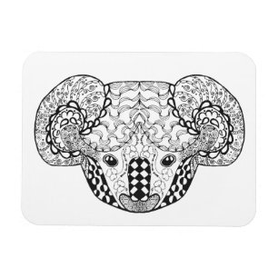 Inspirierter Koala-Bär Magnet