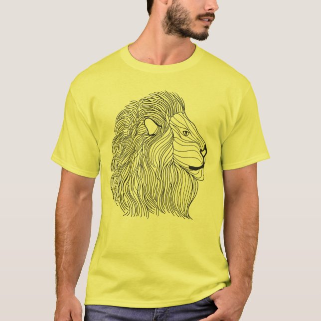 Inspirierter Löwe-Kopf 5 T-Shirt (Vorderseite)
