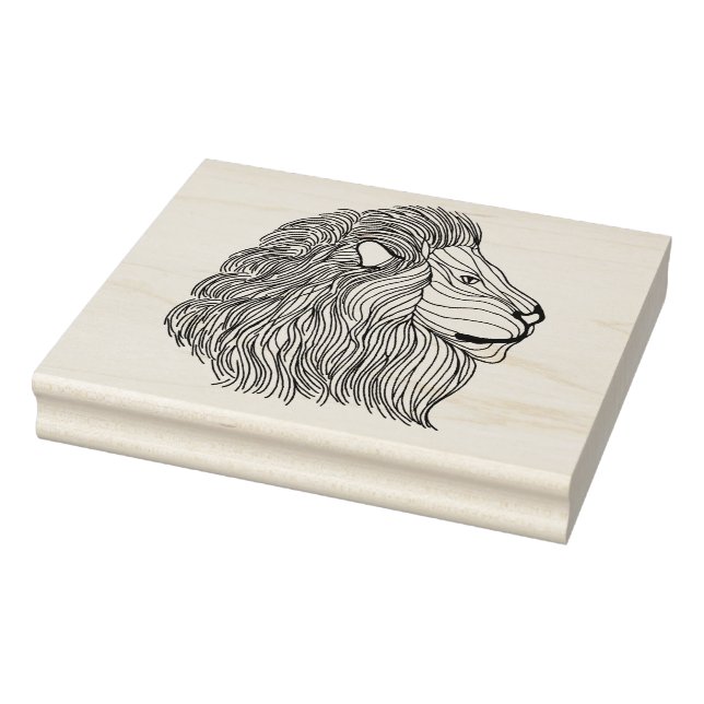 Inspirierter Löwenkopf 5 Gummistempel (Stempel)