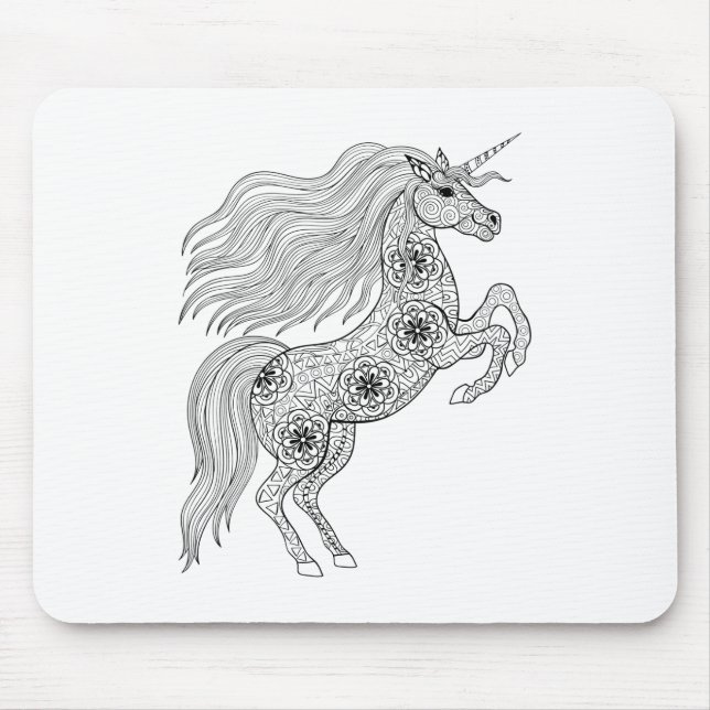 Inspirierter magischer Unicorn Mousepad (Vorne)